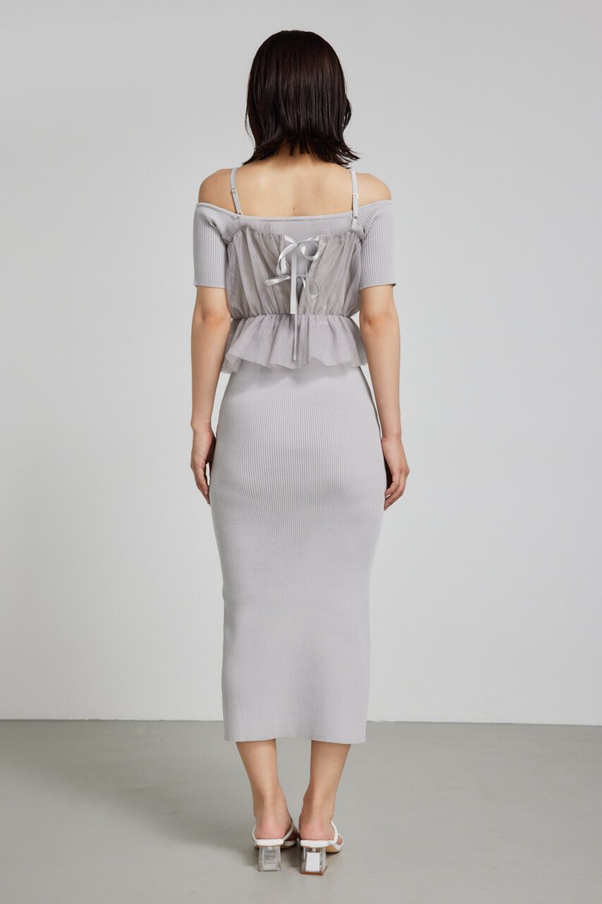 rienda「ビスチェセットタイトニットワンピース」|ワンピース|