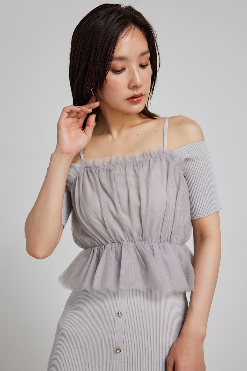 rienda「ビスチェセットタイトニットワンピース」|ワンピース|