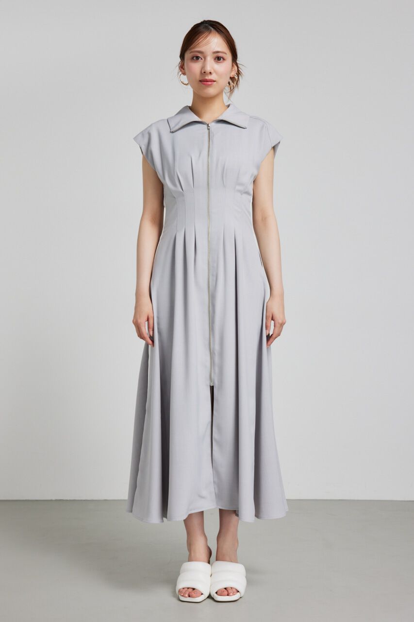 rienda「サイドラインジップフレアワンピース」|ワンピース|