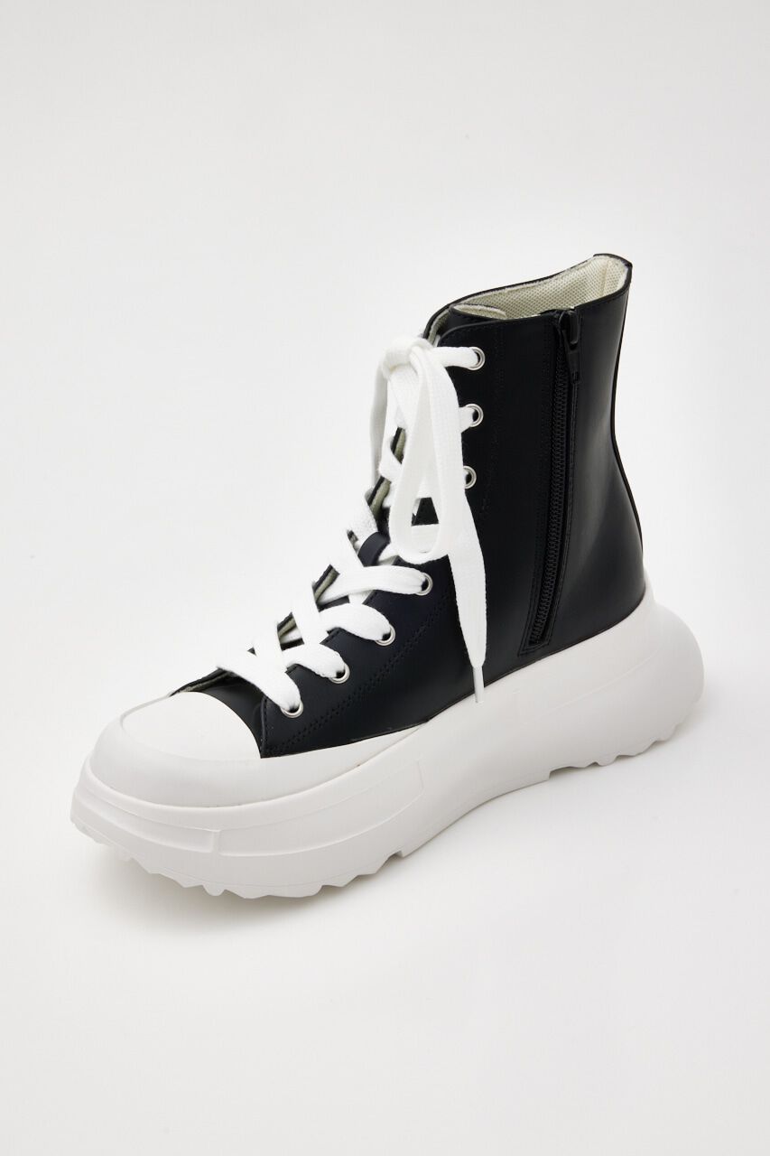 rienda「ボリュームソールフェイクレザースニーカー」|スニーカー|