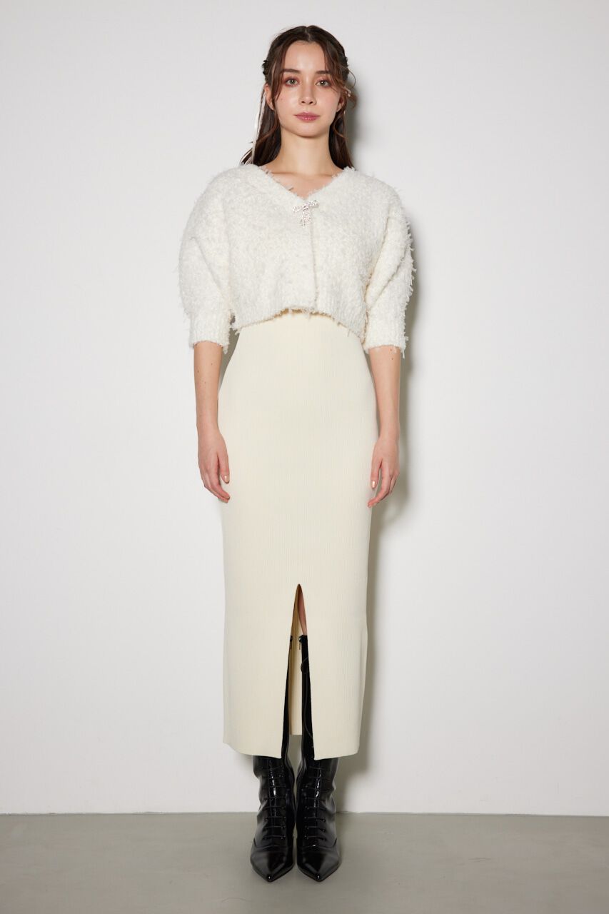 rienda「リボンカーデセットニットワンピース」|ワンピース|