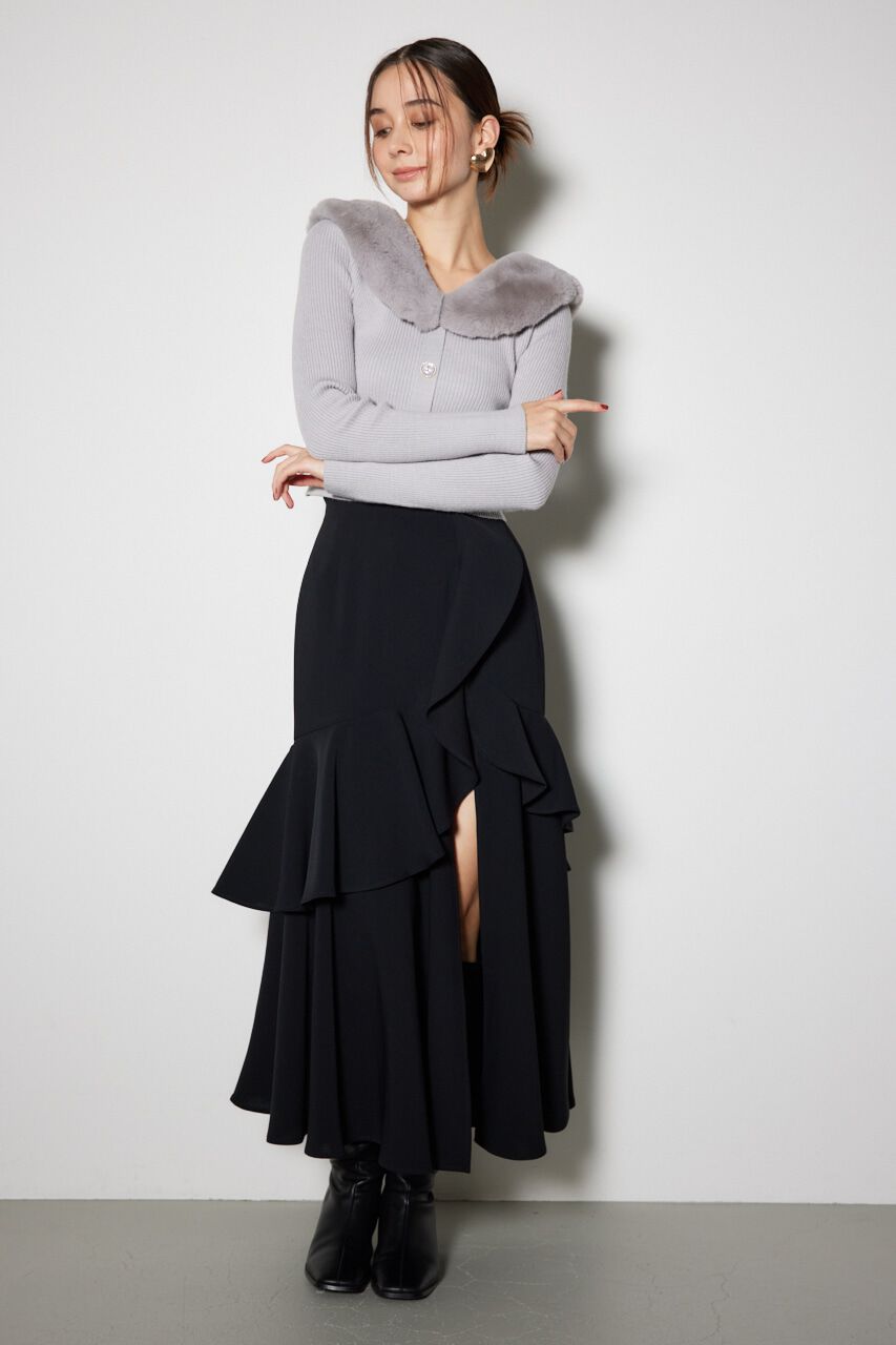 rienda「ダブルフリルスリットスコートショートパンツ」|その他|