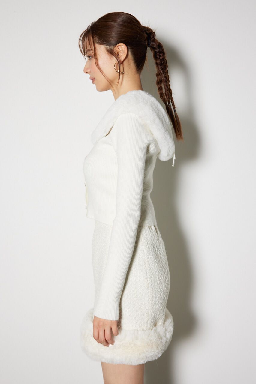 rienda「2WAYフェイクファーニット トップス」|ニット・セーター|