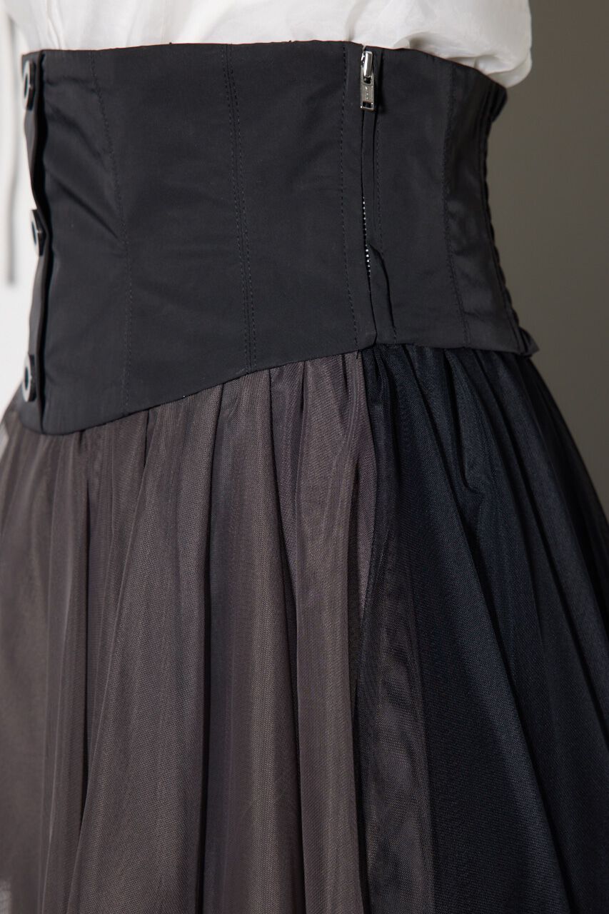 rienda「2WAYコルセットランダムチュールハイウエスト スカート」|スカート|