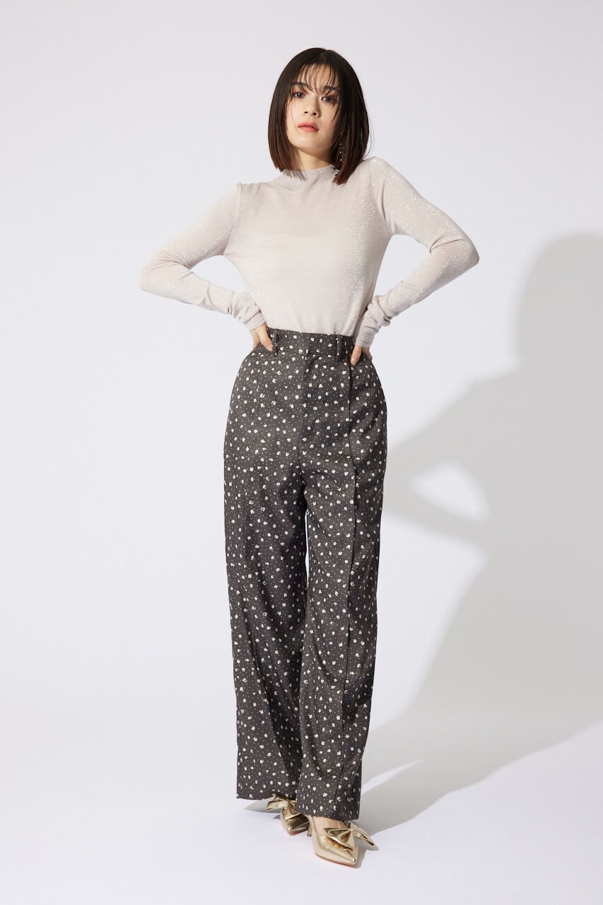 rienda「ハイネックシアーニットトップス」|ニット・セーター|