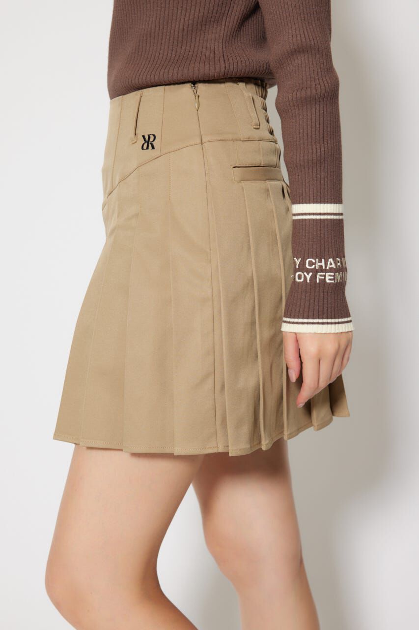 rienda「グレンチェックプリーツスカート」|スカート|