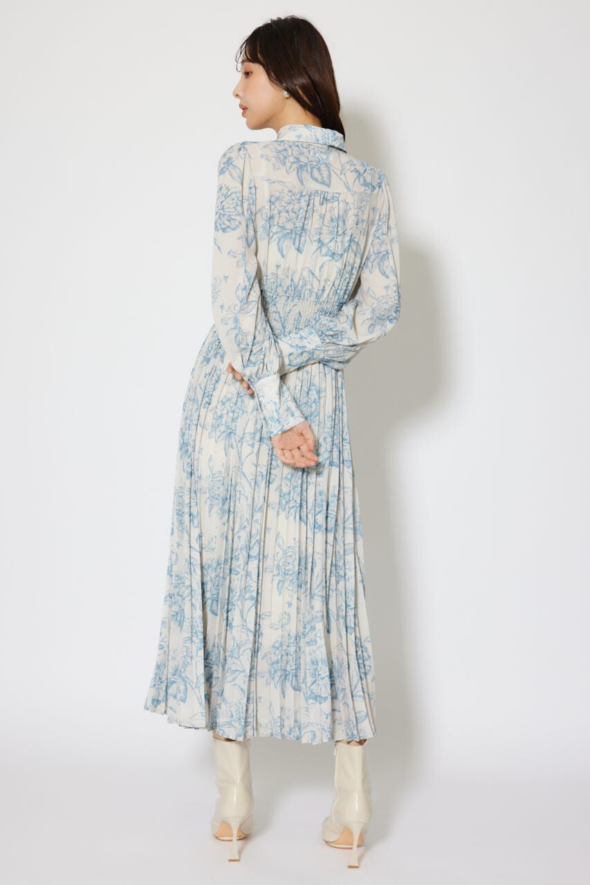 rienda「ラインフラワーボウタイワンピース」|ワンピース|