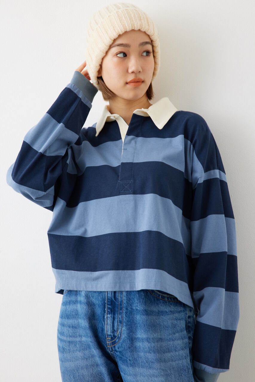 RODEO CROWNS「ショートラガーシャツ」|Tシャツ・カットソー|柄BLU5