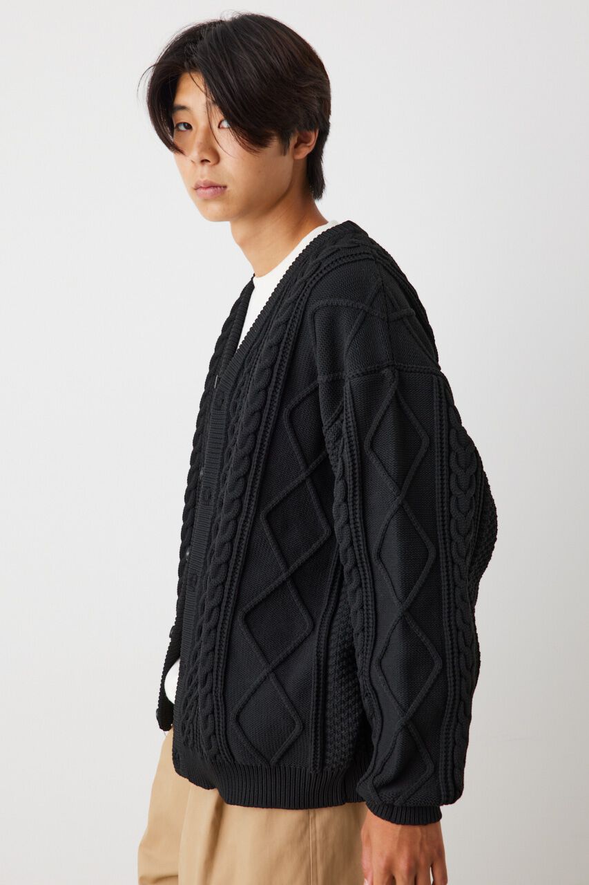 RODEO CROWNS「A-LIGHT KNIT ケーブルカーディガン」|カーディガン|