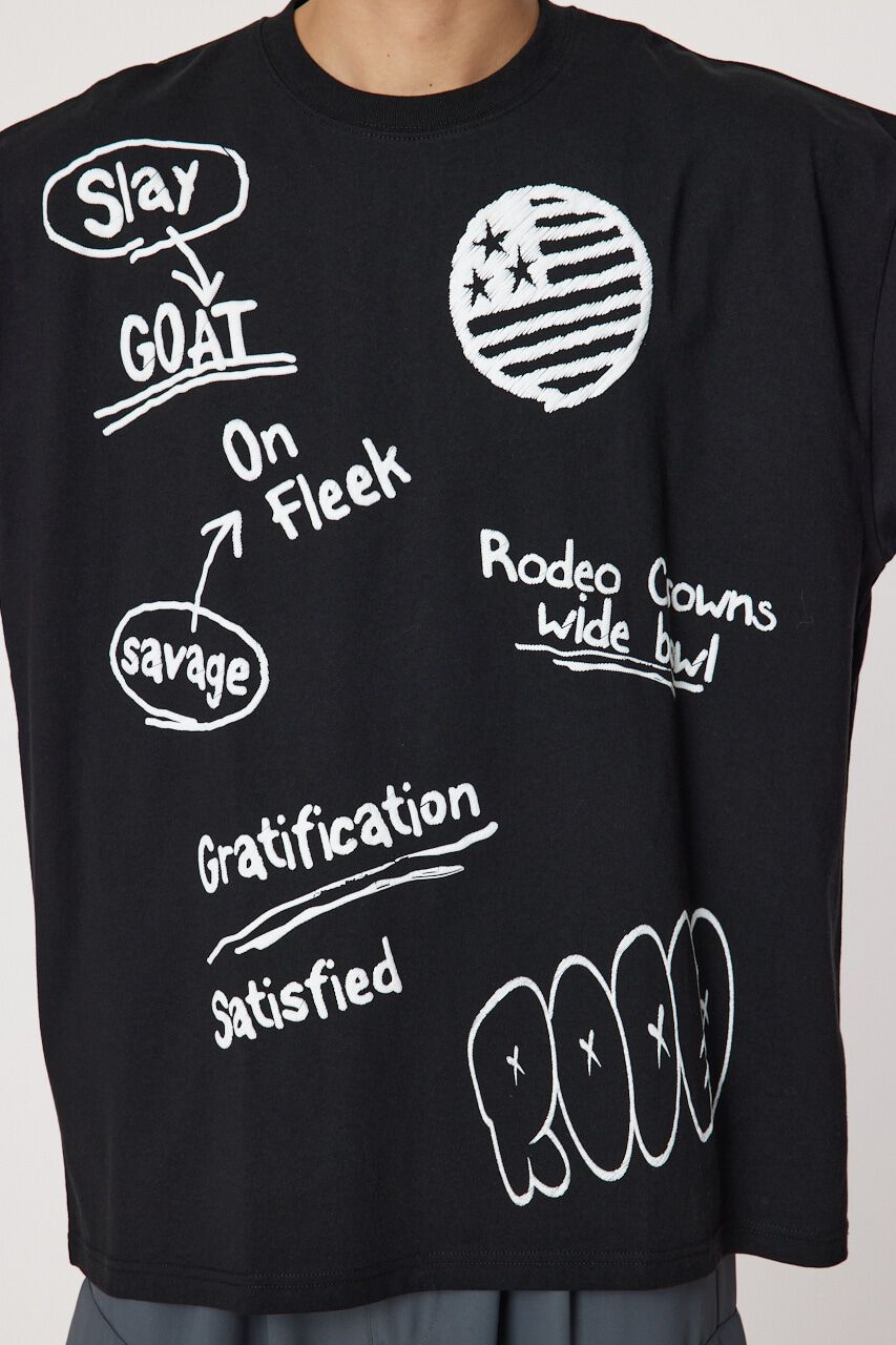 RODEO CROWNS「ラクガキハッポウ Tシャツ」|Tシャツ・カットソー|