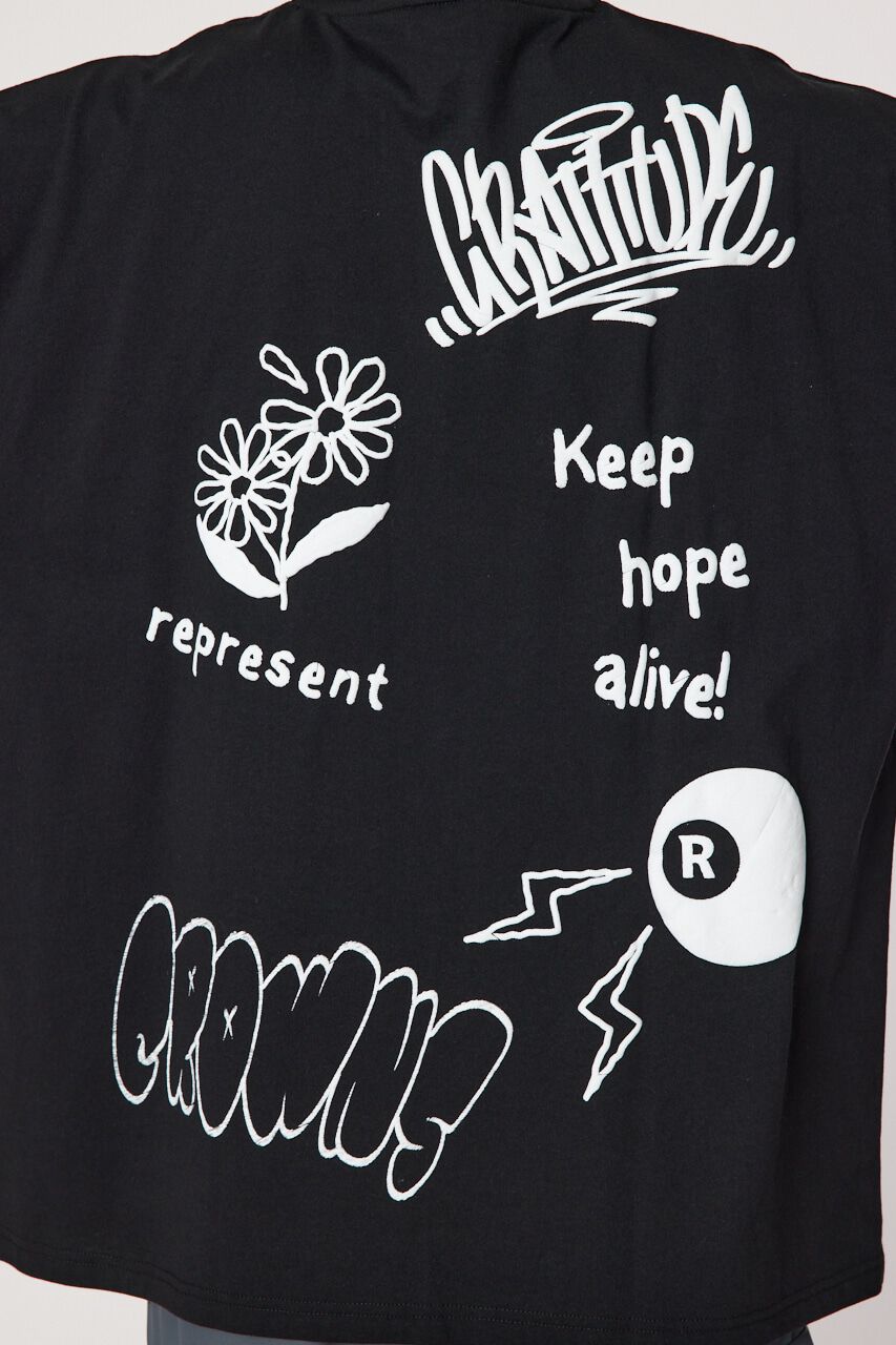 RODEO CROWNS「ラクガキハッポウ Tシャツ」|Tシャツ・カットソー|