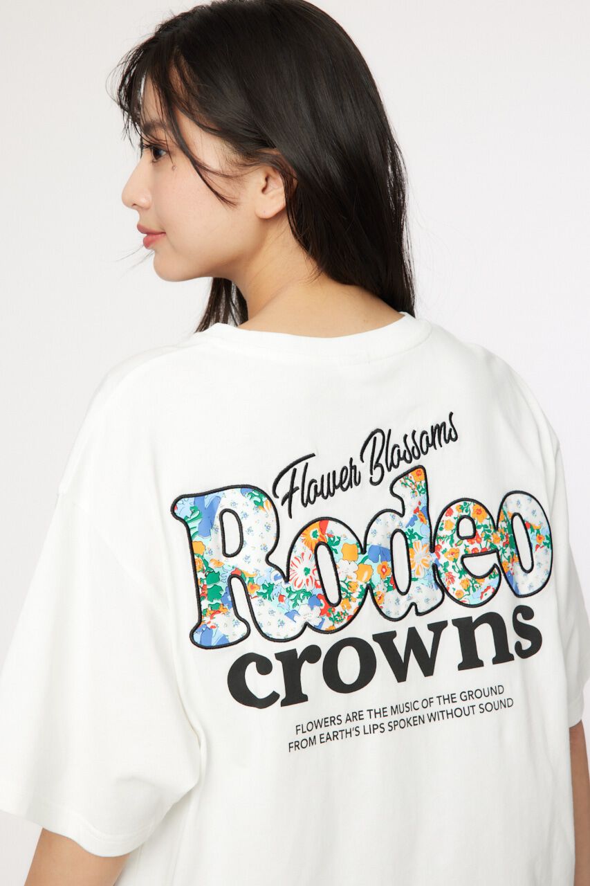 RODEO CROWNS「パッチワークパターンアップリケ Tシャツ」|Tシャツ・カットソー|WHT