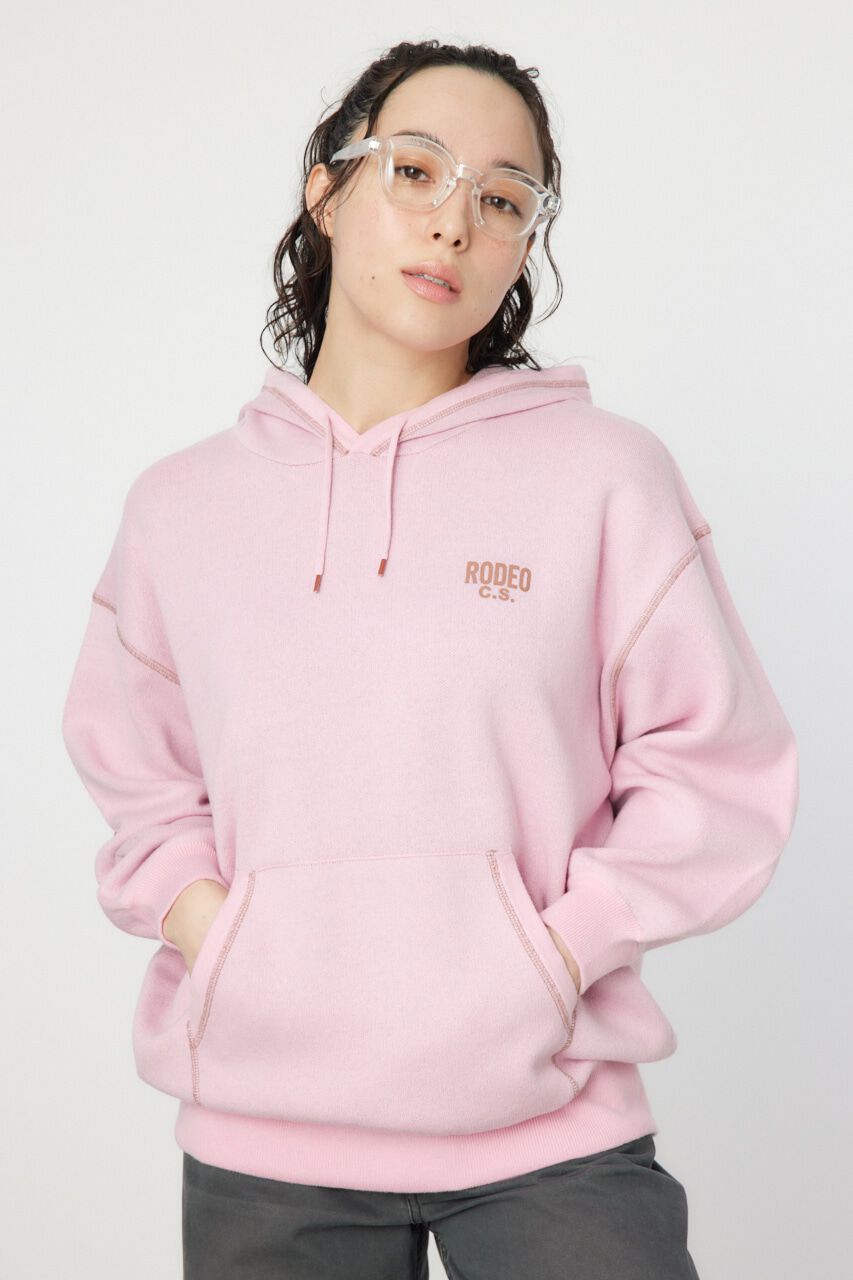 RODEO CROWNS「スウェットライクバックロゴニットフーディー」|ニット・セーター|