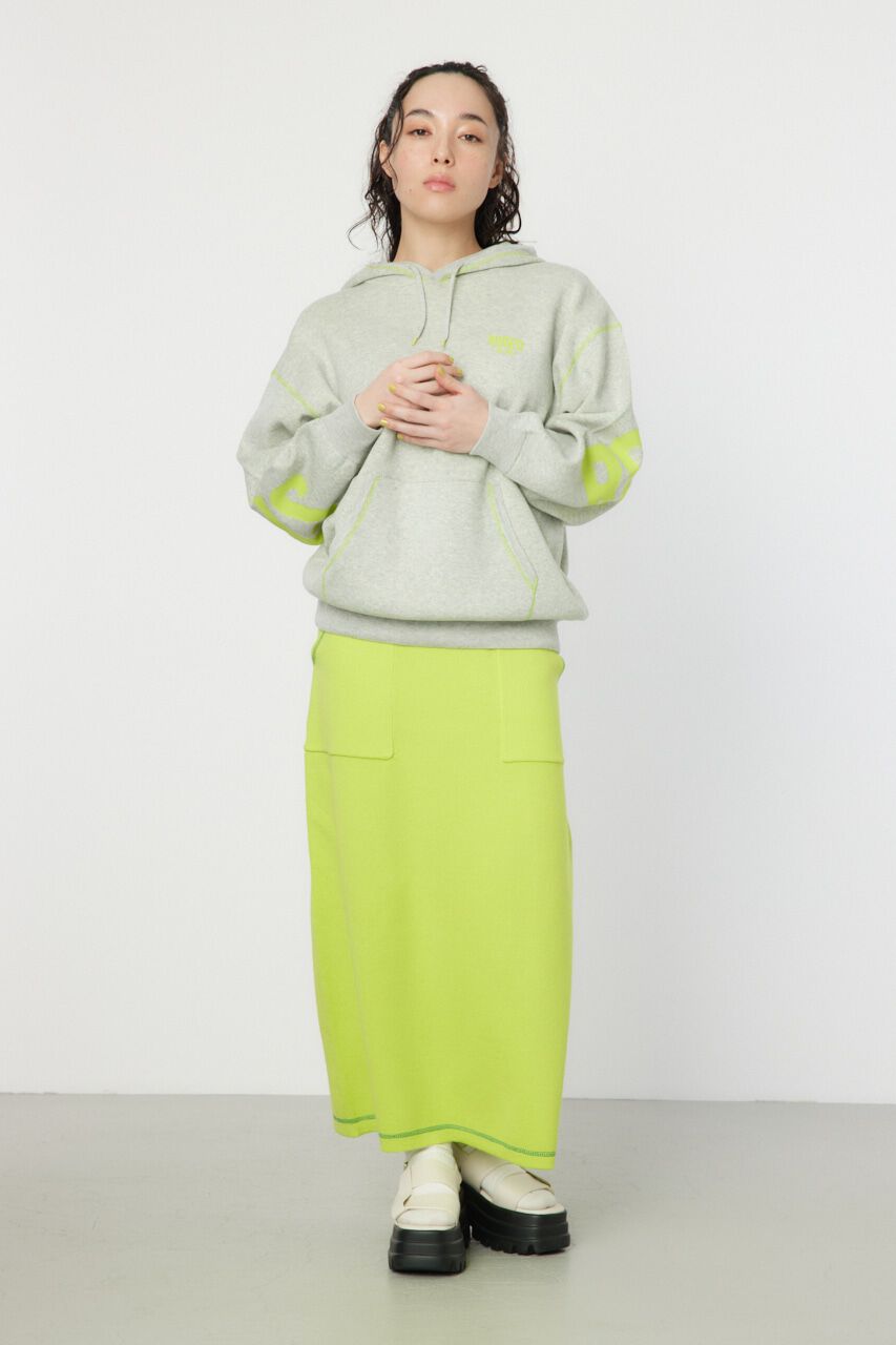 RODEO CROWNS「スウェットライクバックロゴニットフーディー」|ニット・セーター|