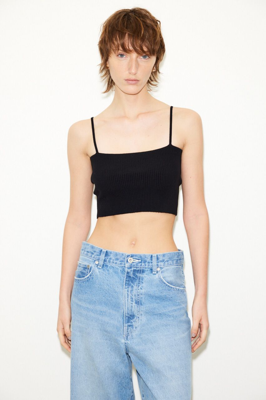 SLY「CROP 2WAY RIB キャミソール」|キャミソール|