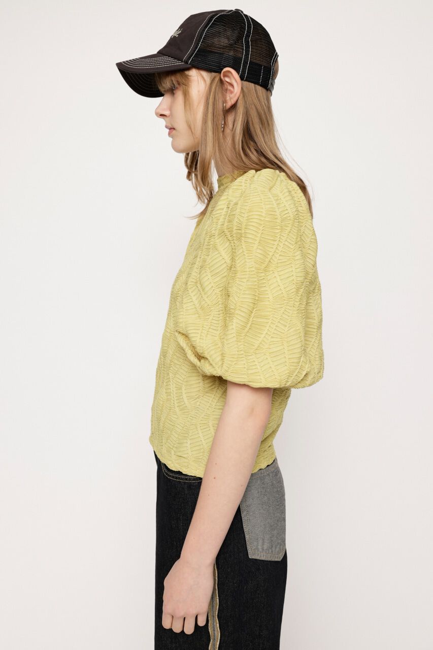 SLY「CUT LACE PUFF SLEEVE トップス」|Tシャツ・カットソー|