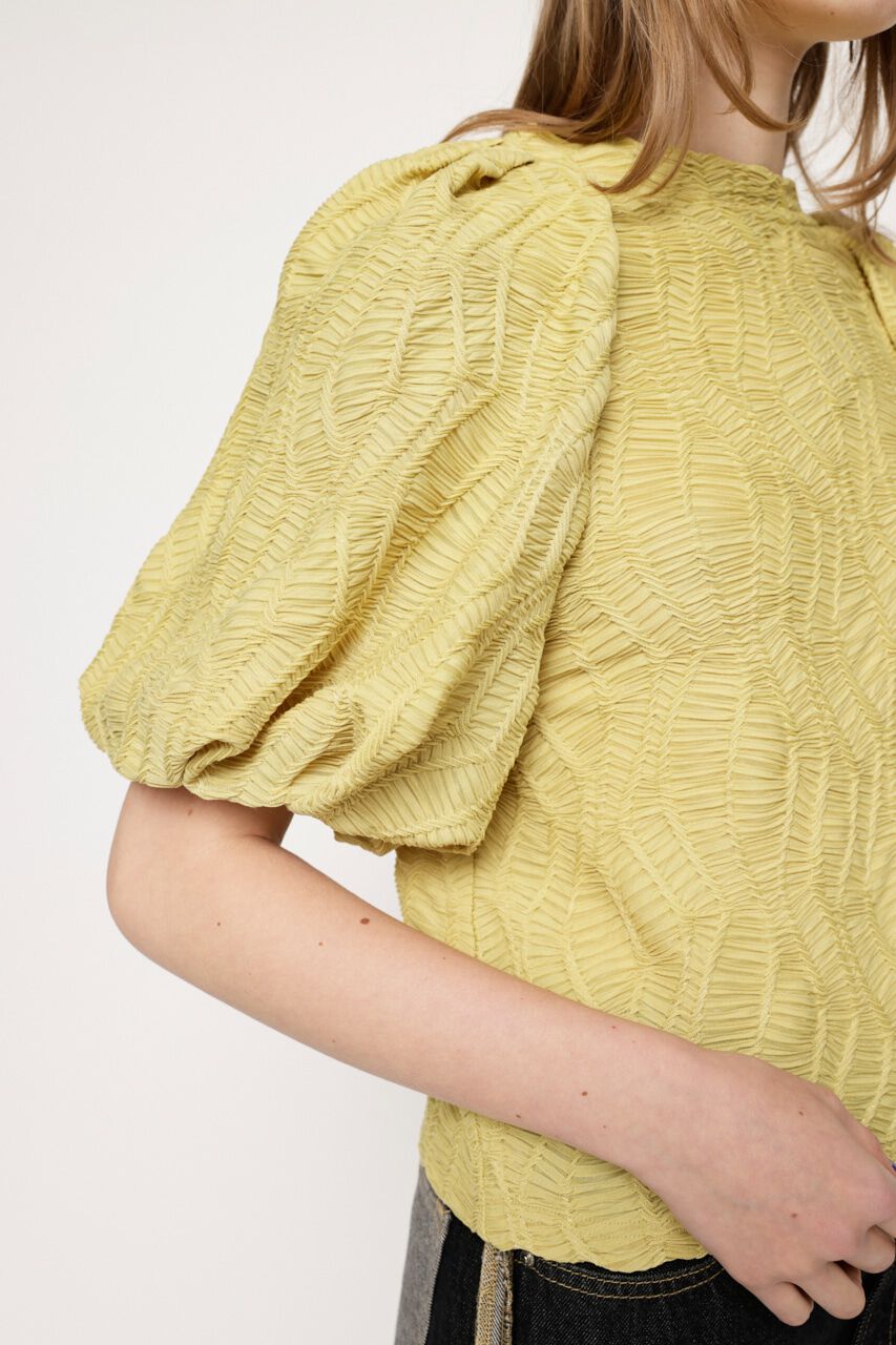 SLY「CUT LACE PUFF SLEEVE トップス」|Tシャツ・カットソー|