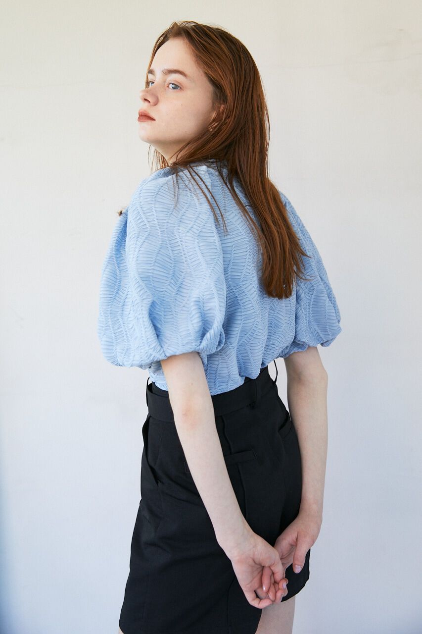 SLY「CUT LACE PUFF SLEEVE トップス」|Tシャツ・カットソー|