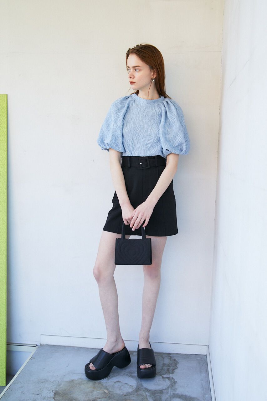 SLY「CUT LACE PUFF SLEEVE トップス」|Tシャツ・カットソー|