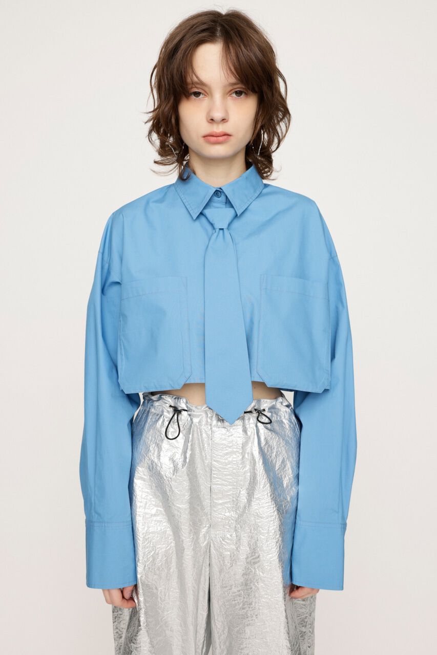 SLY「CROP SH WITH TIE」|シャツ・ブラウス|