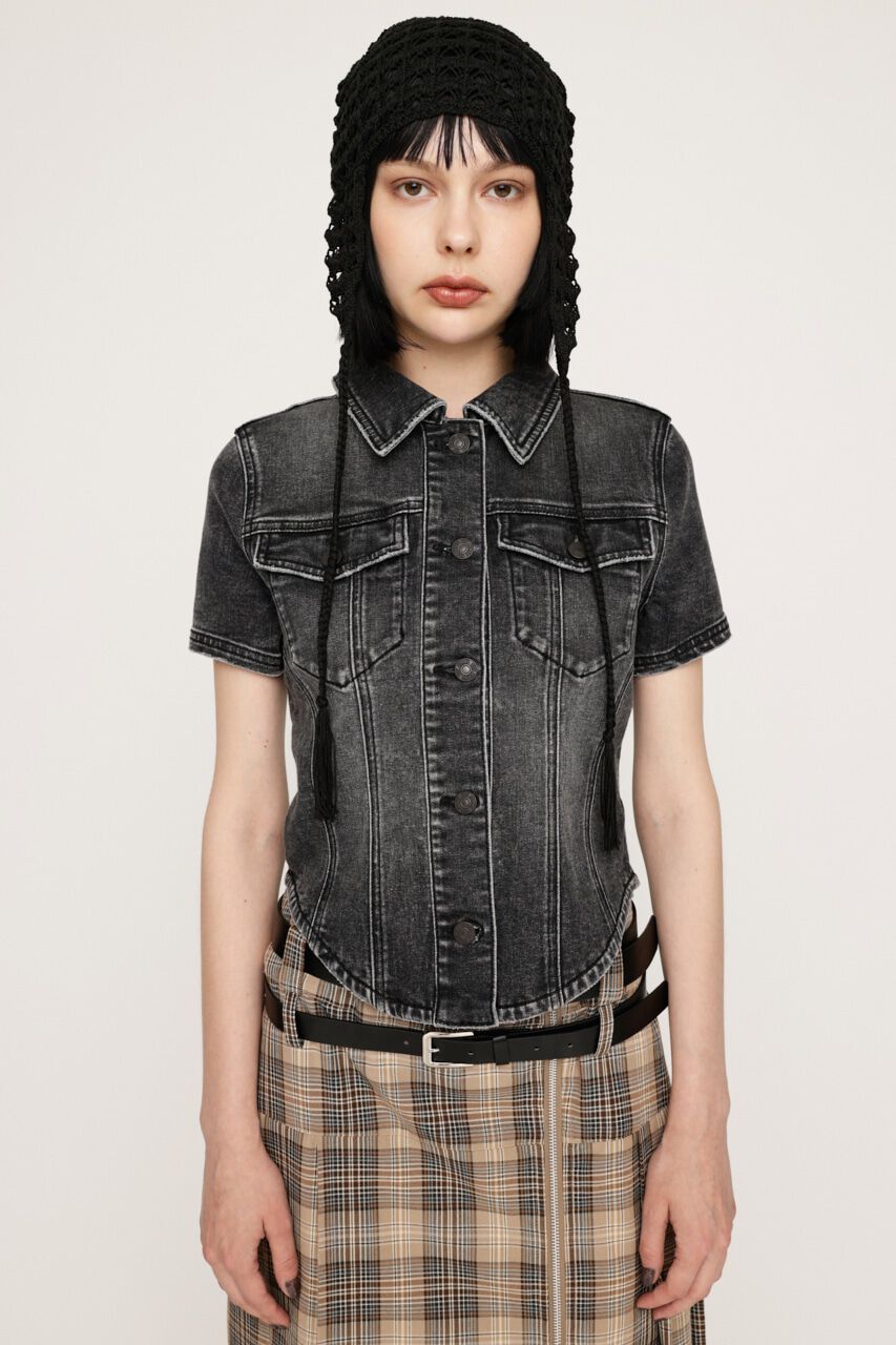 SLY「OVERDYE COMPACT CROP TOPS-BE」|シャツ・ブラウス|