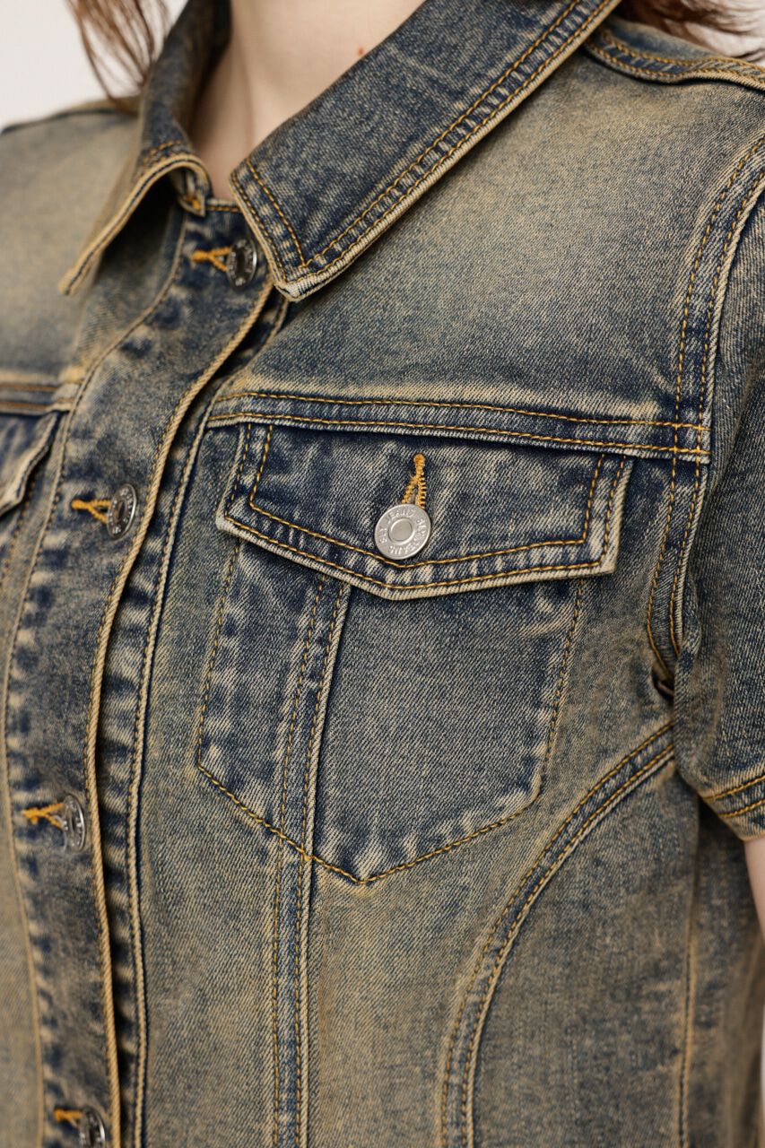 SLY「OVERDYE COMPACT CROP TOPS-BE」|シャツ・ブラウス|