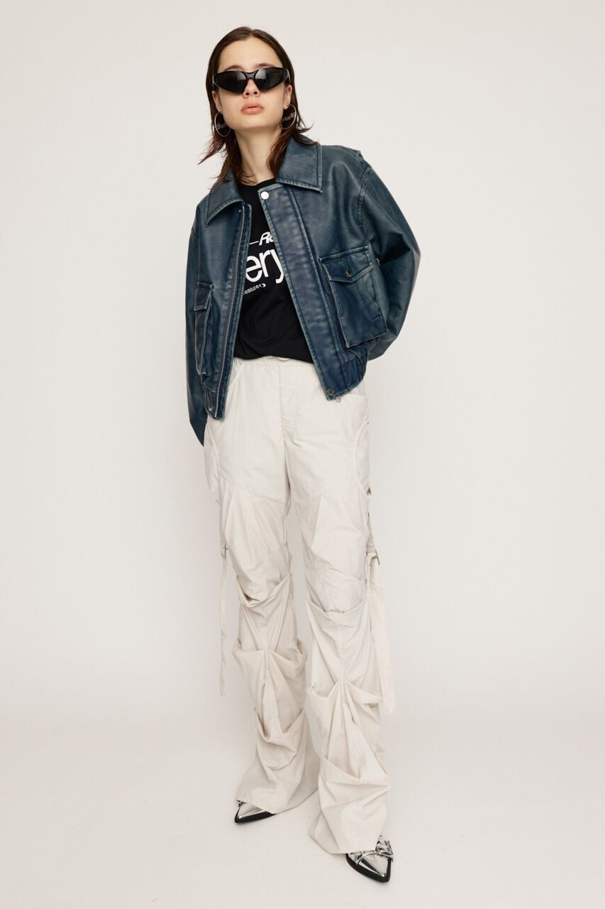 SLY「NYLON TUCK FLARE パンツ」|その他|