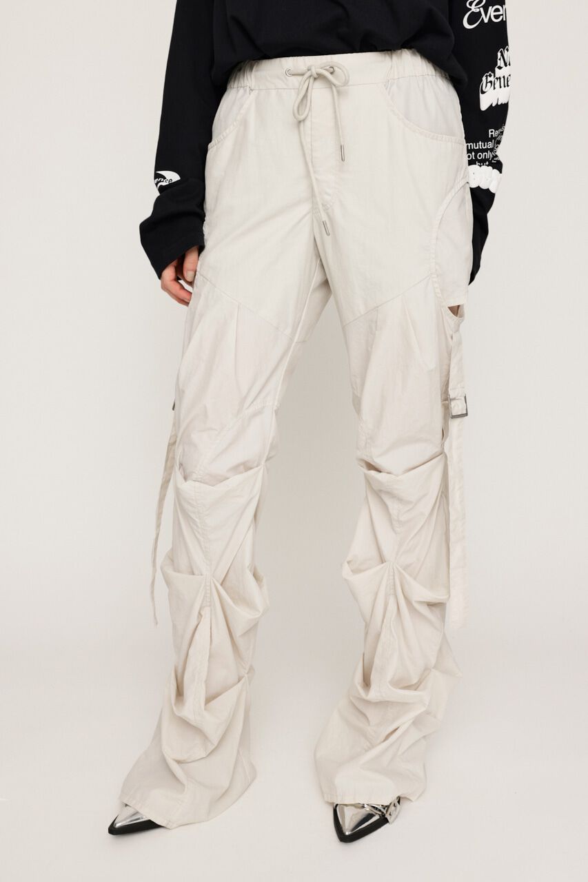 SLY「NYLON TUCK FLARE パンツ」|その他|