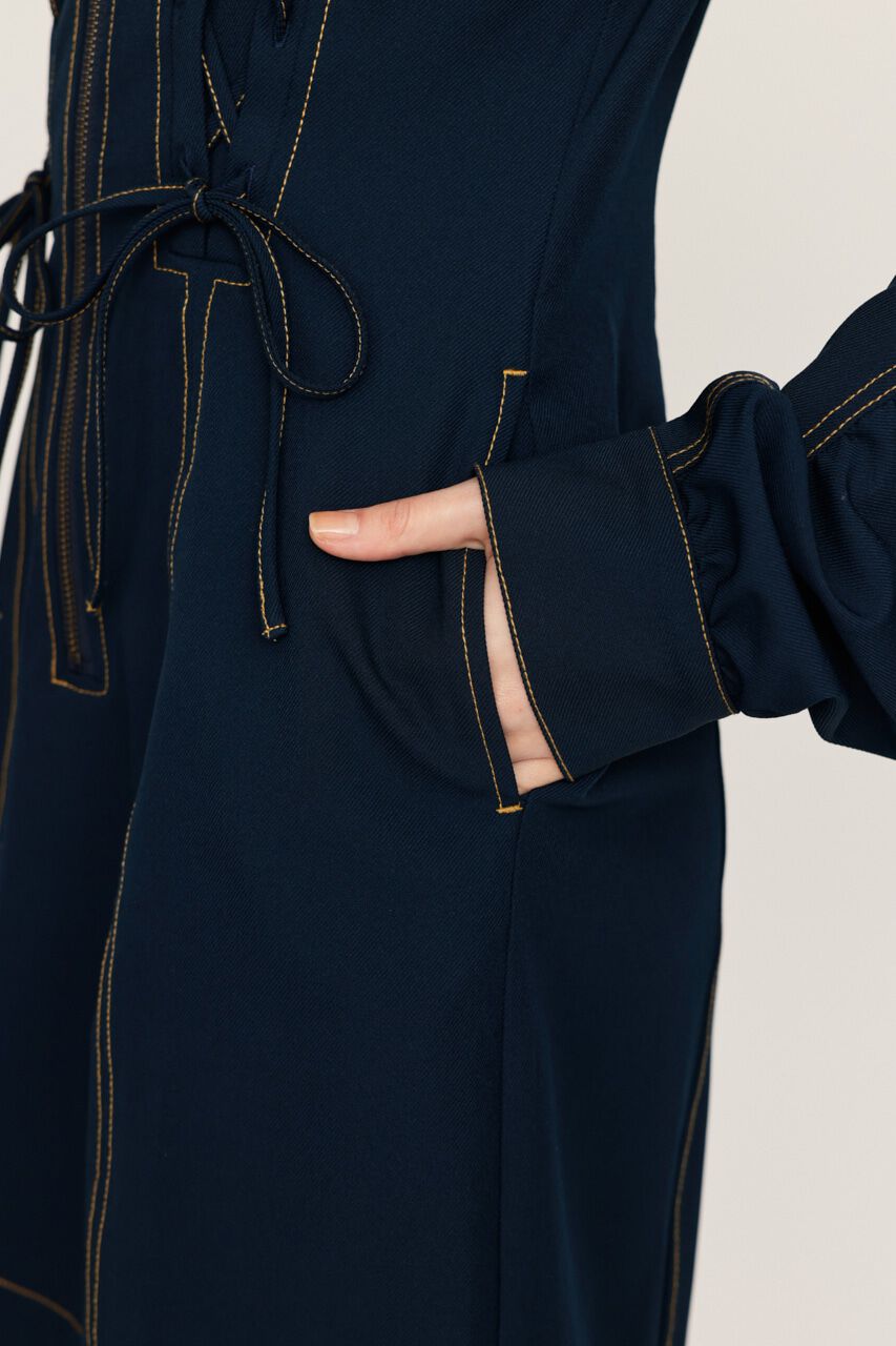 SLY「LACE UP GATHER ショートワンピース」|ワンピース|