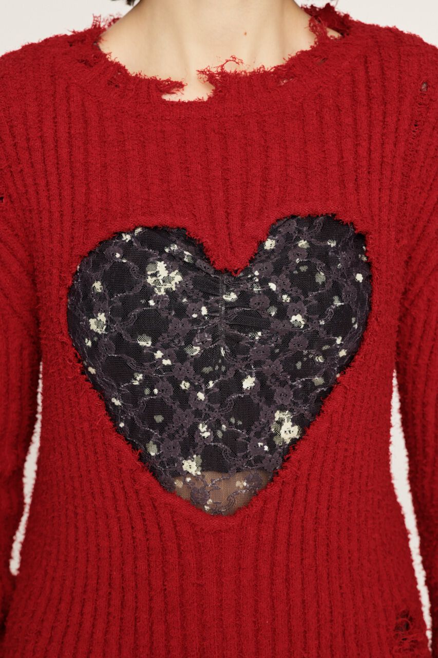 SLY「HEART HOLE 2WAY CRUSH トップス」|ニット・セーター|