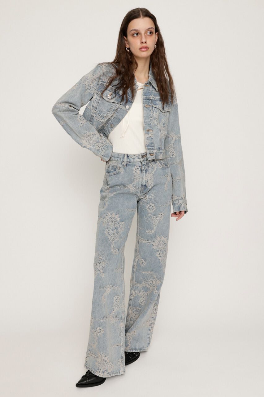 SLY「L／W JQ DENIM STRAIGHT パンツ」|デニム|