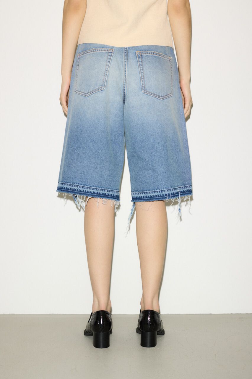SLY「RIPPED HALF DENIM PT／BE」|デニム|