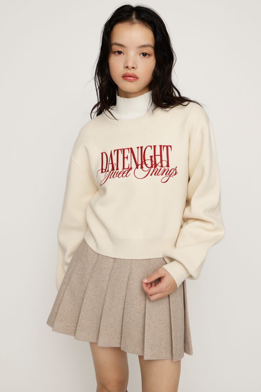 SLY「FRONT LOGO KNIT トップス」|ニット・セーター|