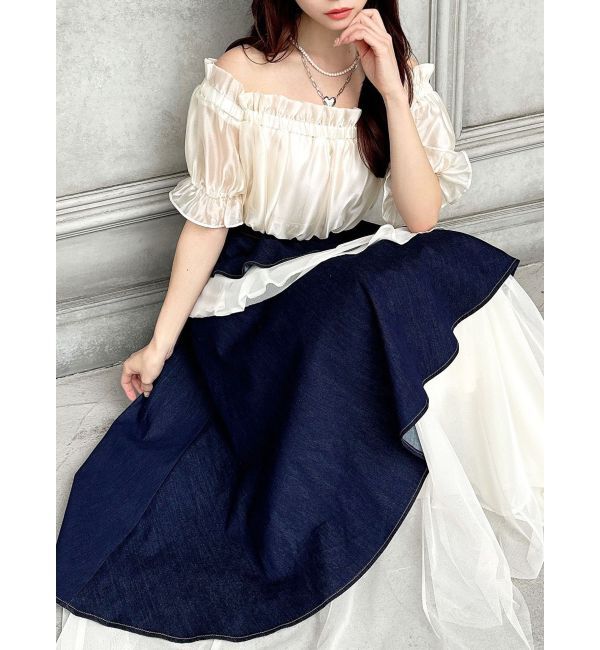 RESEXXY「クロップドオフショルトップス」|シャツ・ブラウス|ホワイト