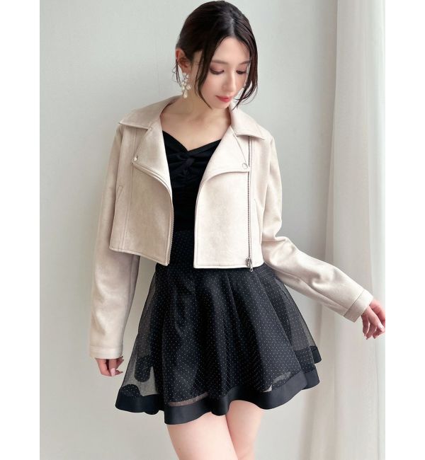 RESEXXY「フェイクスエードライダーズジャケット」|ライダースジャケット|