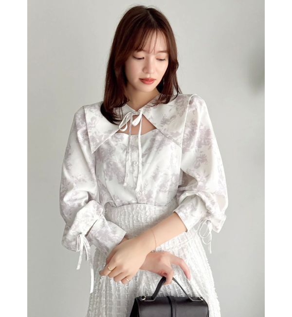 dazzlin「【20周年記念復刻！】オープンリボンブラウス」|シャツ・ブラウス|