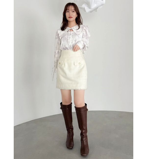 dazzlin「【20周年記念復刻！】オープンリボンブラウス」|シャツ・ブラウス|