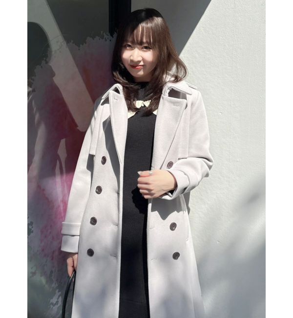 dazzlin「2WAYカラーウールライクトレンチコート」|トレンチコート|