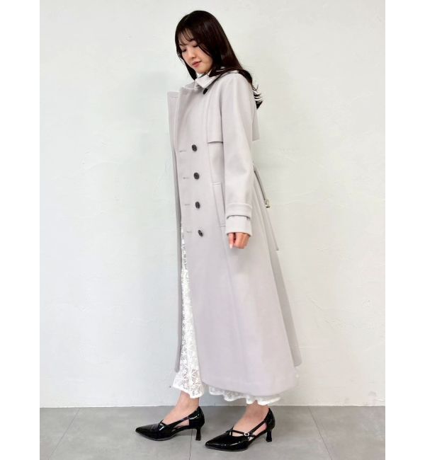 dazzlin「2WAYカラーウールライクトレンチコート」|トレンチコート|