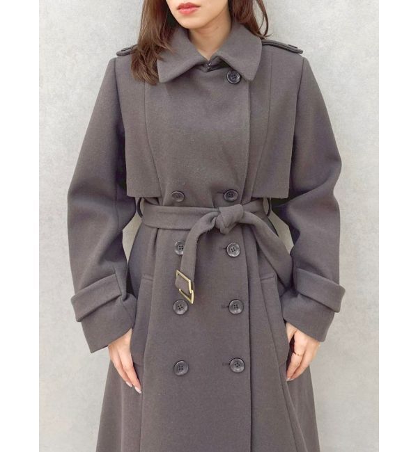 dazzlin「2WAYカラーウールライクトレンチコート」|トレンチコート|