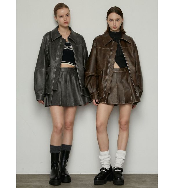 EMODA「ヴィンテージライクオーバーブルゾン」|ブルゾン・スタジャン|