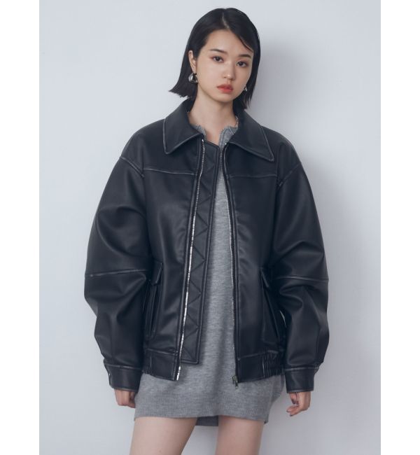 EMODA「ヴィンテージライクオーバーブルゾン」|ブルゾン・スタジャン|