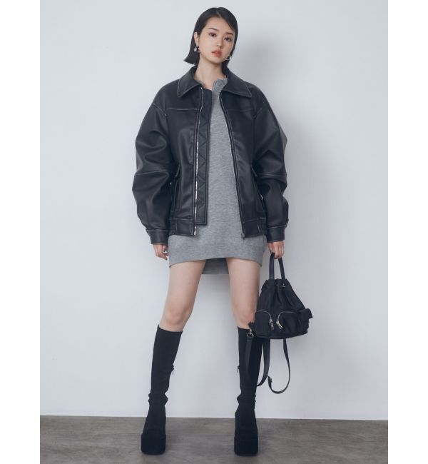 EMODA「ヴィンテージライクオーバーブルゾン」|ブルゾン・スタジャン|