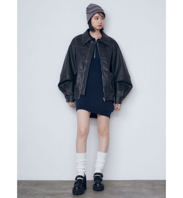 EMODA「ヴィンテージライクオーバーブルゾン」|ブルゾン・スタジャン|