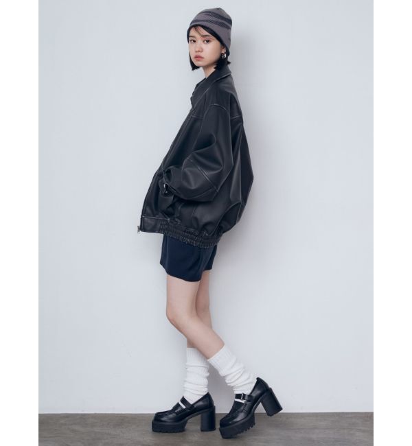 EMODA「ヴィンテージライクオーバーブルゾン」|ブルゾン・スタジャン|