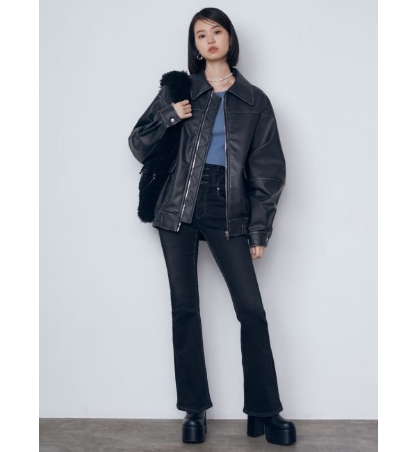 EMODA「ヴィンテージライクオーバーブルゾン」|ブルゾン・スタジャン|