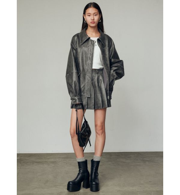 EMODA「ヴィンテージライクオーバーブルゾン」|ブルゾン・スタジャン|