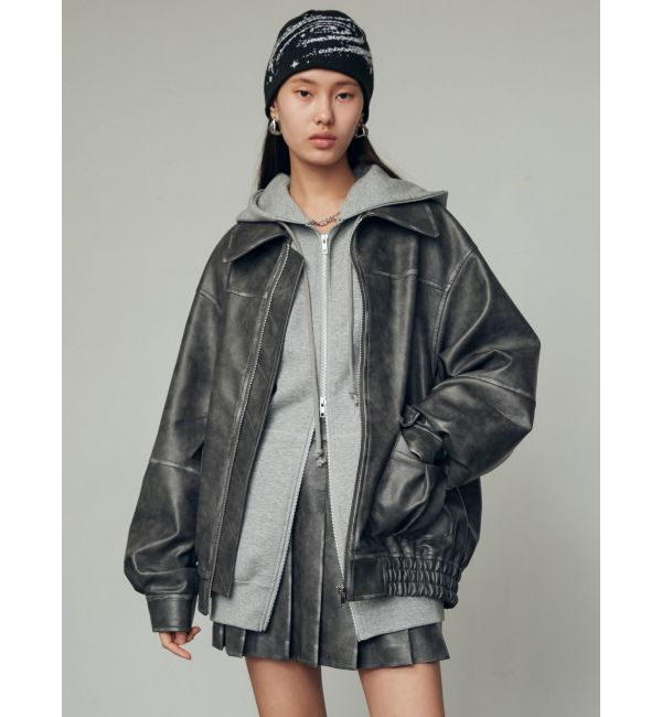 EMODA「ヴィンテージライクオーバーブルゾン」|ブルゾン・スタジャン|