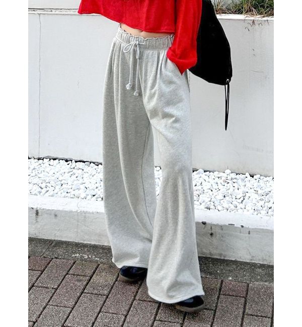 Ungrid「スウェットタックパンツ」|その他|ライトグレー