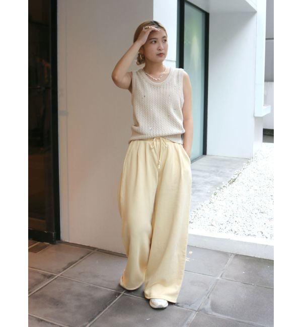 Ungrid「スウェットタックパンツ」|その他|